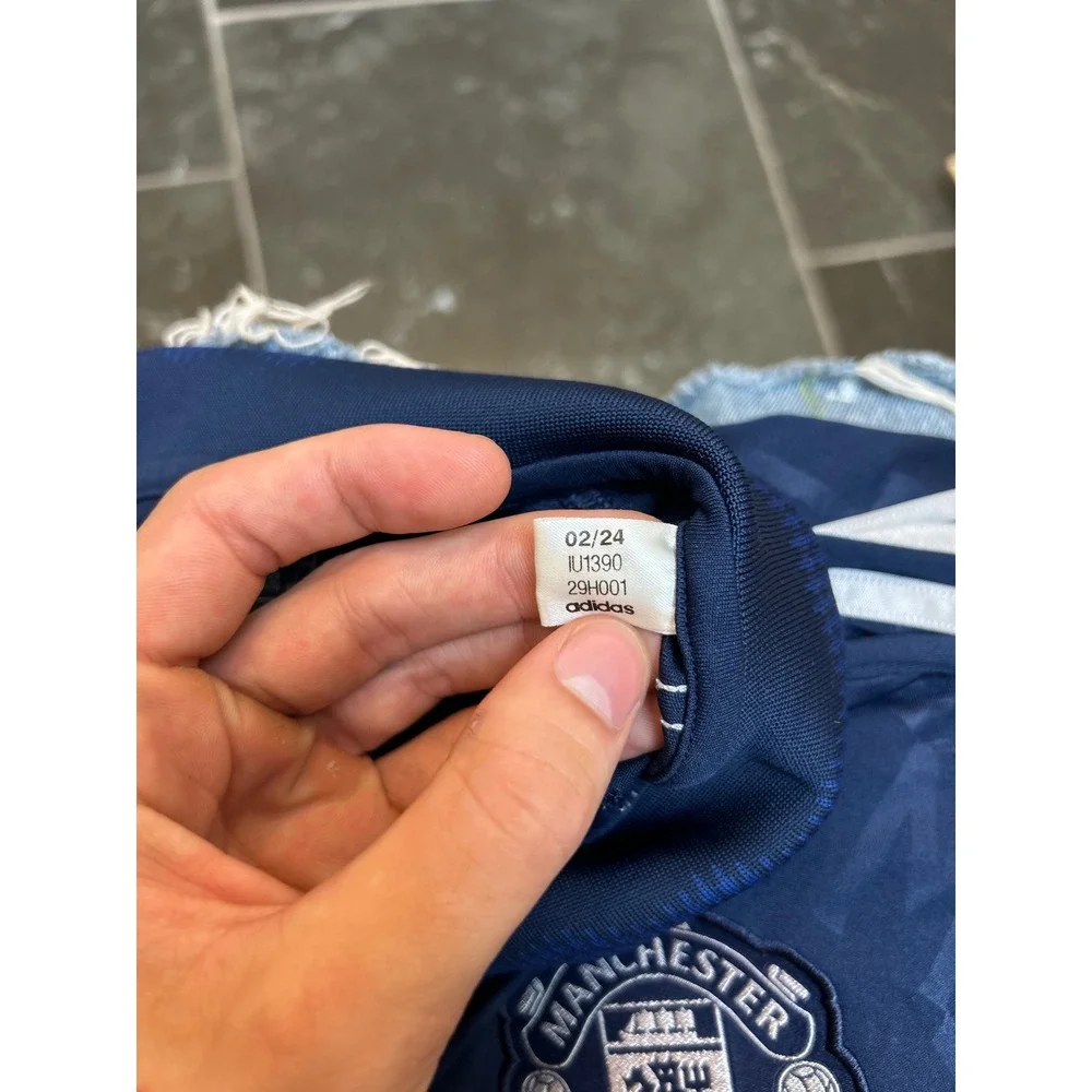 Adidas Manchester United 2024-25 Training Jersey Navy Blue IU1390 Mens XL Slim